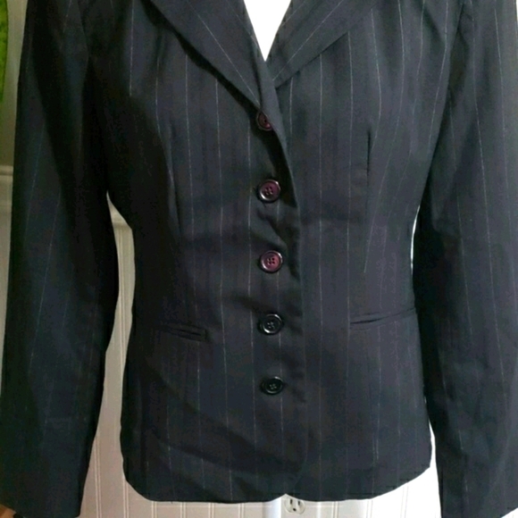 VAN HEUSEN Pin Stripe Blazer Black Size M - Picture 4 of 8
